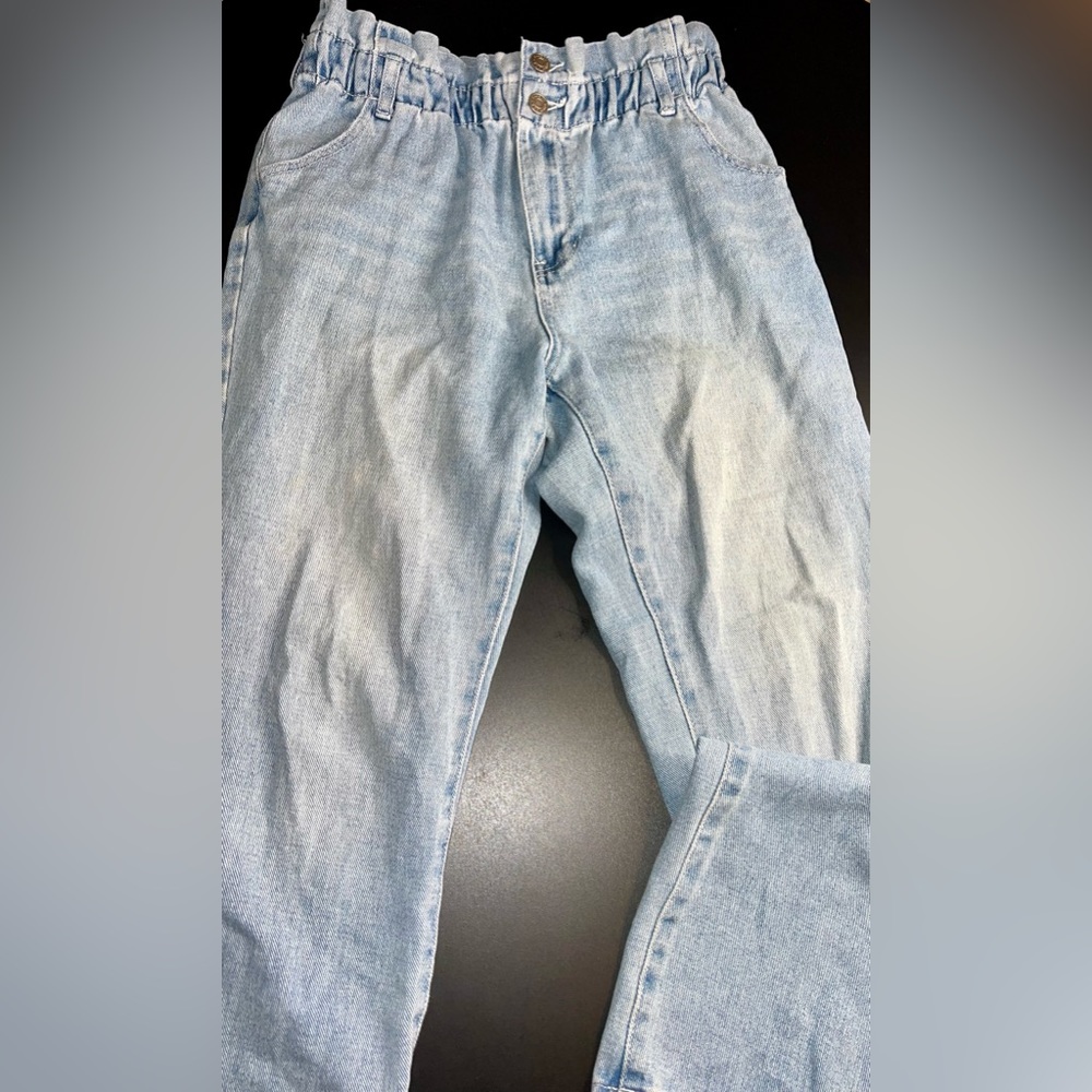 PacSun Light Blue Women’s Paperbag Style Mom Jeans Size 28 EUC